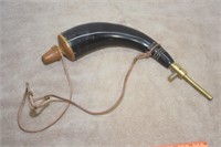 NEW POWDER HORN ! -C-1 GREAT LOOK !