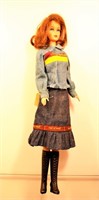 Vintage Barbie Doll w Sergio Valente Dress