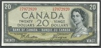 Canada 1954 $20 Devil's Face Banknote