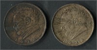 Austria 1928 Schubert Silver 2 Shilling UNC Coins