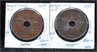 Belgium Congo 1887-1889 KM#4 Coins