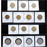 Germany Saarland UNC Coin Collection KM #1, 2 and