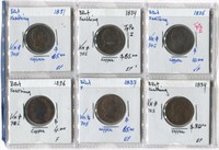 Great Britain 1831-39 Farthing Coin Collection