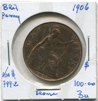 Great Britain 1906 1 Pennny KM #794.2