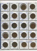 Ireland 1928-65 1 Penny Coin Collection