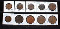 Ireland Early 1 Penny and 1/2 Penny Coin Collectio