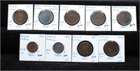 Ireland Early 1/2 Penny Coin Collection
