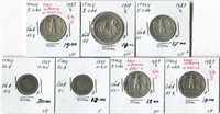 Italy 6 Silver Coin Collection