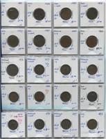 Netherlands 1821-92 1 Cent Coin Collection