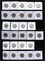 Norway 1928-60 50 Ore Coin Collection
