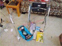 Cane, walker, scale, heating pad, simply fit board
