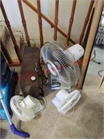 3 fans and space heater
