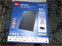 NEW RCA AMPLIFIED HDTV ANTENNA  55 MILE