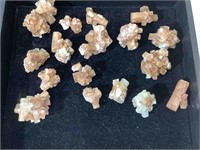 20 natural argonite crystal formations