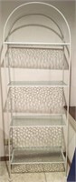 Wire Bakers Rack with Glass Shelves