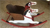 Vintage Wood Rocking Horse