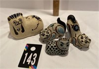 Tonala Mexican Hand Painted Cats