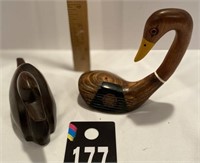 Wooden Duck Figurines