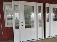 Metal Entrance Door with Side Lights 36" by 80" -