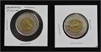 2006 Churchill Toonie & 2000 Knowledge Toonie