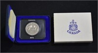 1972 CAD $1 Dollar Coin In Case UNC
