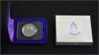 1975 CAD $1 Dollar Coin In Case UNC