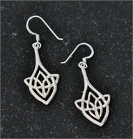 .925 Silver Celtic Knot Earrings