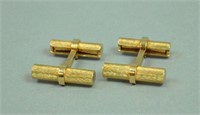 TIFFANY & CO. 14K TOGGLE BAR CUFFLINKS