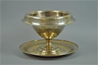 INTERNATIONAL SILVER CENTER BOWL & UNDERPLATE