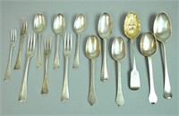 (14) PIECE CONTINENTAL SILVER FLATWARE GROUP