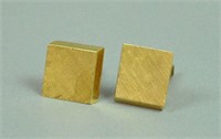 PAIR 14K GOLD CUFFLINKS