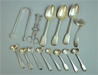 (14) PIECE ENGLISH STERLING FLATWARE GROUP