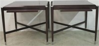 Alden Parkes end tables with tray