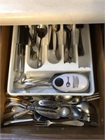 Contents of Cabinet and Drawer- Silverware, Baking