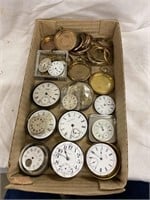 Pocket watch movements cases and other watch parts