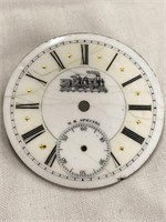 Rail road special enameled pocket watch face