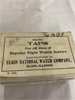 Set of taps for all sizes of regular Elgin watch