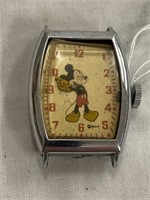 Early Disney Mickey Mouse watch not in working