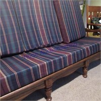 Sofa- wood frame w/cushions