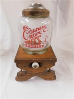 Country Store Nuts machine, reproduction. Jar