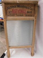 The Glass King 24" glass washboard. No. 860 Lisc.