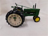 John Deere tractor clock by Danbury Mint. 8"