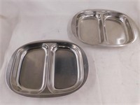 Stainless MCM divided serving bowls: 2 Selandia,