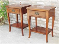 Pair of Wood Bedside Tables
