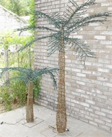 Pre-Lit Yard Palm Trees Untested