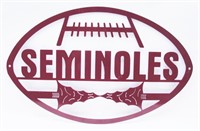 FSU Seminoles Plasma Cut Metal Sign