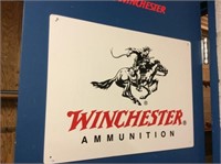 Winchester Ammunition Hardboard Advertising Sign
