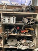 6 X SHELVING CONTENTS OF REELS OF AUTO WIRE,