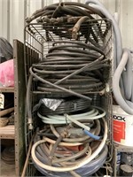 STACK OF 5 WIRE CRATES & CONTENTS INCLUDES: