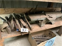 LARGE QTY OF WIRE BRUSHES & BENCH PLANER